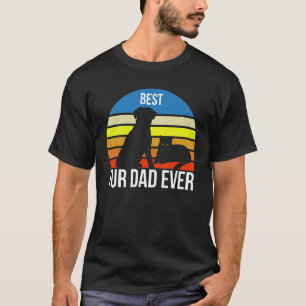 Best Fur Dad Ever Vintage Retro Dog and Cat Owner T-Shirt