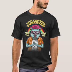 Best Furrends Furrever Cat Lover Friends Kitten Bu T-Shirt