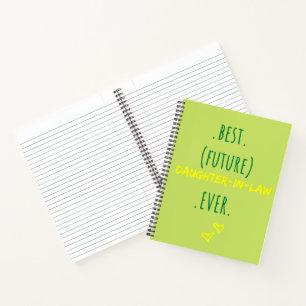 Best Future Daughter In-law Ever Wedding Gift Notebook
