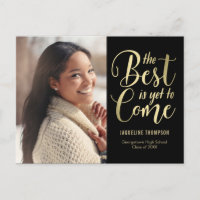 Best Future EDITABLE COLOR Graduation Announcement