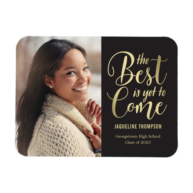 Best Future EDITABLE COLOR Graduation Magnet (Horizontal)