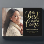 Best Future EDITABLE COLOR Graduation Plaque<br><div class="desc">This plaque with easel makes a great keepsake to commemorate this special milestone. Design by © berryberrysweet . Visit our website at www.berryberrysweet.com for matching items and more design options!</div>