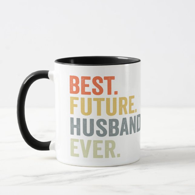 Best Future Husband Ever Husband To Be Fiance Gift Mug (Left)