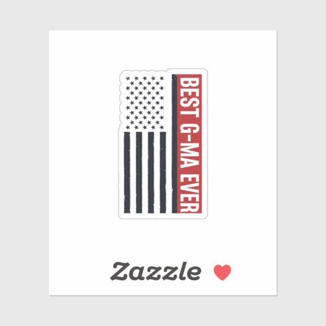 Best G-Ma Ever Patriotic Flag Vector Design_1 (Sheet)