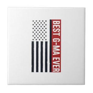 Best G-Ma Ever Patriotic Flag Vector Design_1 Tile