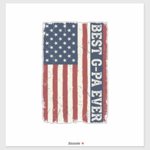 Best G-PA Ever Patriotic Flag Vintage Shirt Design