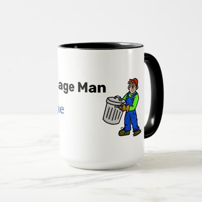 Best Garbage Man Name Mug (Front Right)