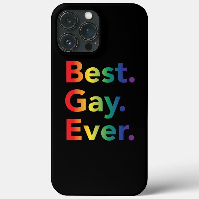 Best Gay Ever LGBT Rainbow Flag Case-Mate iPhone Case (Back)