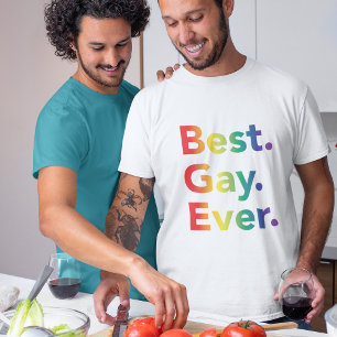 Best Gay Ever LGBT Rainbow Flag T-Shirt