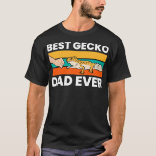 Best Gecko Dad Ever Lizard Leopard Gecko  T-Shirt