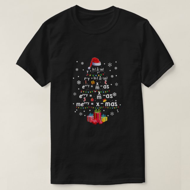 Best Geometry Math Science Teacher Christmas Tree  T-Shirt (Design Front)