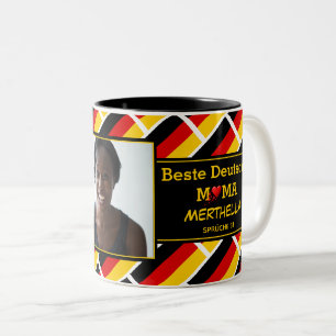 BEST GERMAN MUM Beste Deutsche Mama PHOTO Two-Tone Coffee Mug