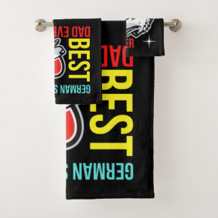 Best German Shepherd Dad Ever  Bath Towel Set