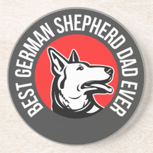 Best German Shepherd Dad Ever       Beverage Coast Coaster