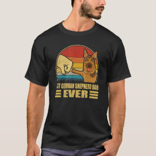 Best German Shepherd Dad Ever Bump Fit  Dog T-Shirt