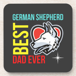 Best German Shepherd Dad Ever  Coaster