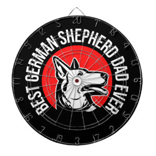 Best German Shepherd Dad Ever        Dartboard