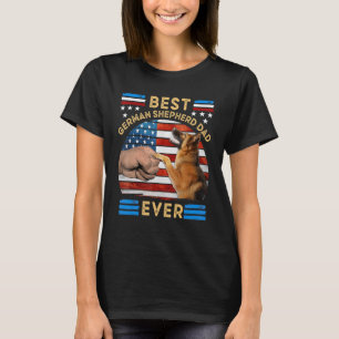 Best German Shepherd Dad Ever Dog Father's Day Ap T-Shirt