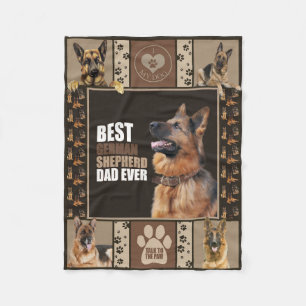 Best German Shepherd Dad Ever Fleece Blanket