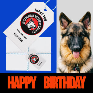 Best German Shepherd Dad Ever Gift Tags