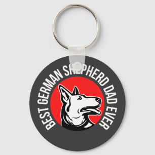 Best German Shepherd Dad Ever        Key Ring