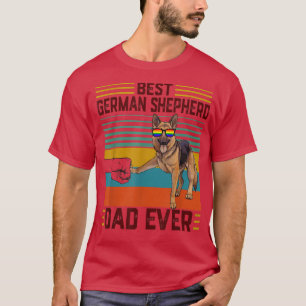 Best German Shepherd Dad Ever Vintage LGBT Pride F T-Shirt