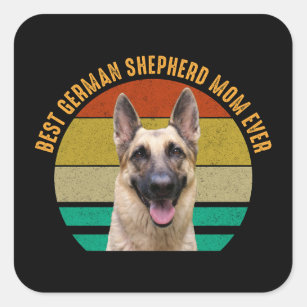 Best German Shepherd Mum Ever Square Sticker