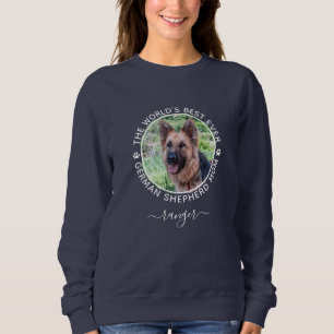 Best German Shepherd Mum Photo Name Custom Sweatshirt