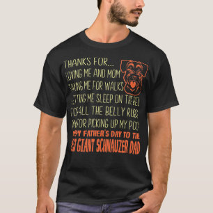 Best Giant Schnauzer Father's Day Gift T-Shirt