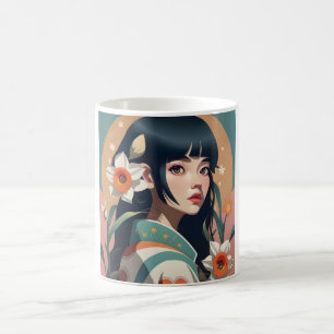Best Gift: Anime Girl in Kimono Mug