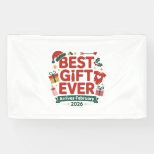 Best Gift Arrives in Febuary 2026 Christmas Couple Banner