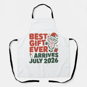 Best Gift Arrives in July 2026 Christmas Couples Apron