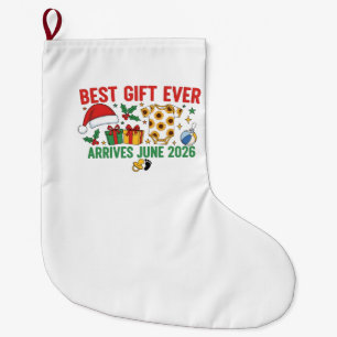 Best Gift Arrives in June 2026 Christmas Couples Large Christmas Stocking