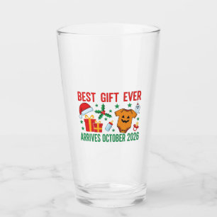 Best Gift Arrives in October 2026 Christmas Couple Glass