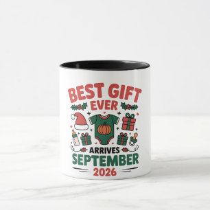 Best Gift Arrives in September 2026 Christmas Mug