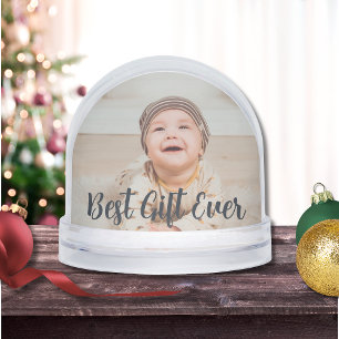 Best Gift Ever Baby Christmas Present Snow Globe