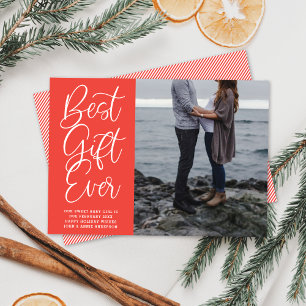 Best Gift Ever Baby Pregnancy Holiday Photo