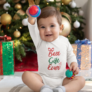 Best Gift Ever Christmas Bodysuit For Newborn