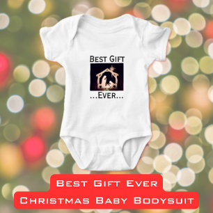 Best Gift Ever—Nativity Matching Christmas Baby Bodysuit