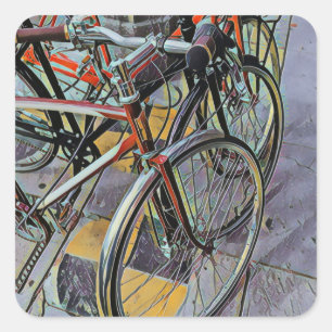 Best gift for cycling lover square sticker