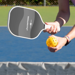 Best Gift For Him Chic Script Name Cool Camo Print Pickleball Paddle