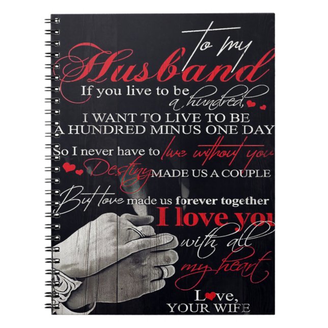 Best Gift For Husband | To My Husband Quotes Notebook (Front)