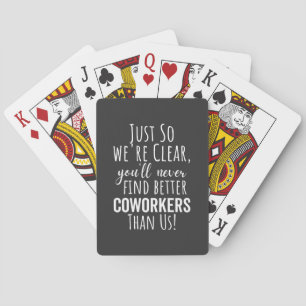 BEST GIFT FOR LEAVING COWORKERS PLAYING CARDS