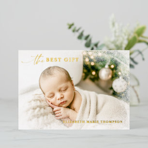 Best Gift Snow Vignette Full Photo Christmas Baby