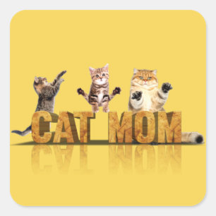 Best gifts for cat owners cat mum gift cat mum square sticker