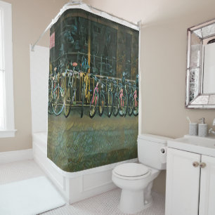 Best gifts for cyclists 2022 shower curtain