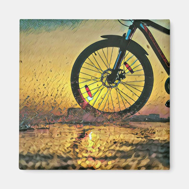 Best gifts for cyclists magnet (Front)