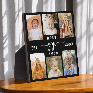 Best GiGi Ever - Grandchildren Photo Collage Plaque