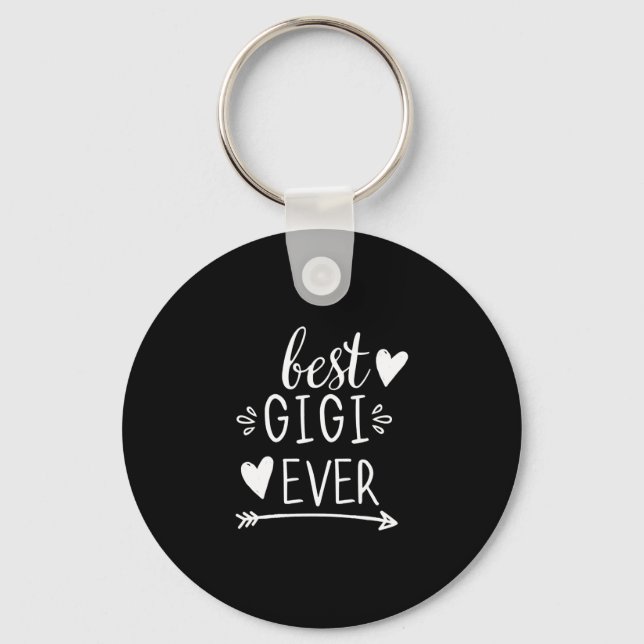 Best Gigi Ever Grandmother Gifts Grandma Gigi Long Key Ring (Front)