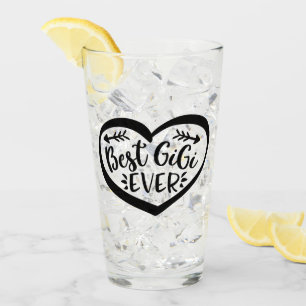 Best Gigi Ever Heart Gift Glass